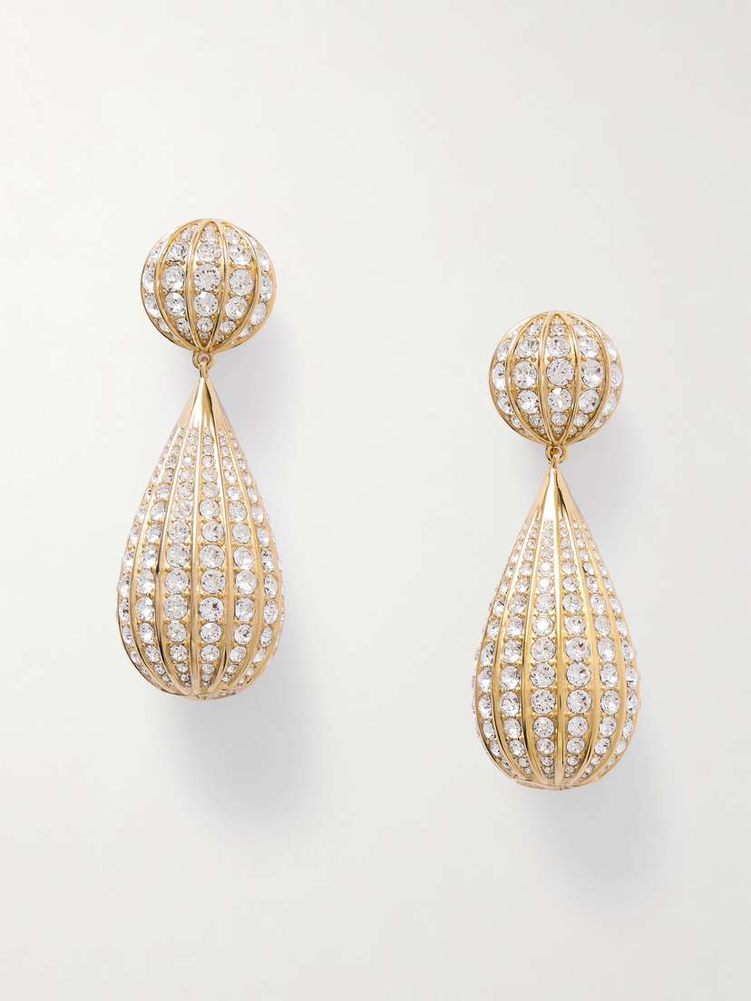 Valentino Garavani tone Crystal Clip Earrings