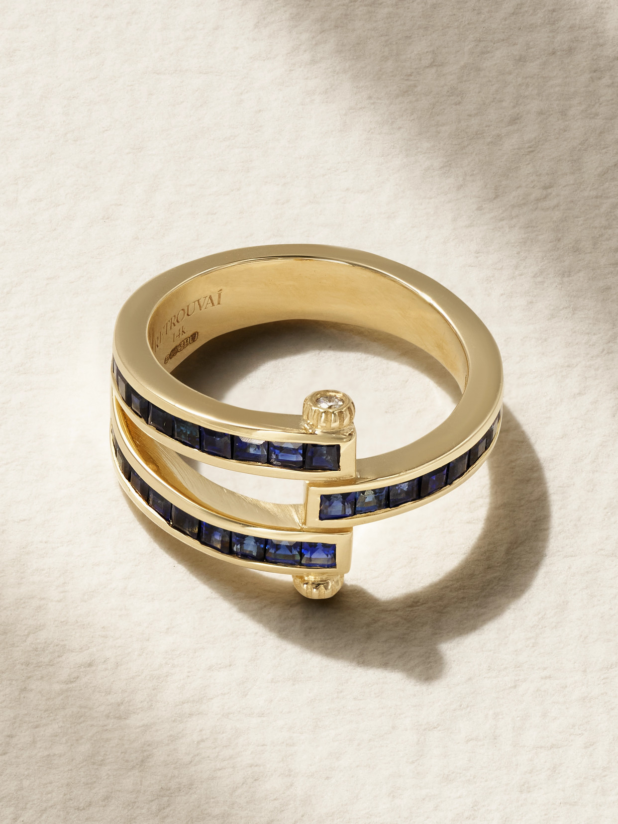 Retrouvaí - Magna 14-karat Gold, Sapphire And Diamond Ring - Blue
