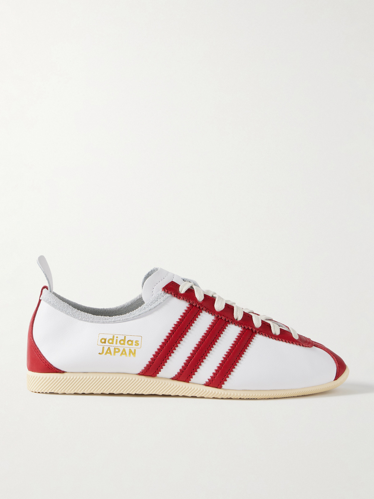 adidas Originals - Japan Suede-trimmed Leather Sneakers - White