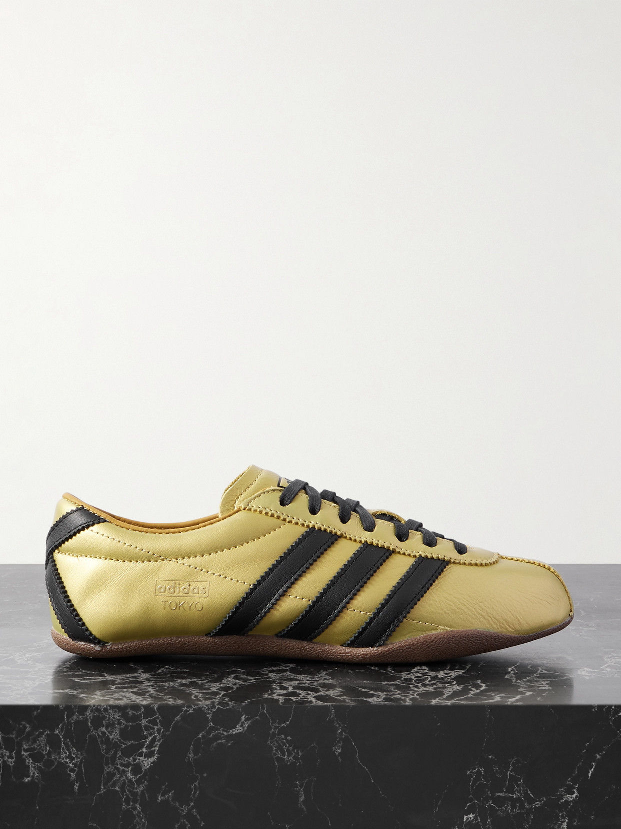 adidas Originals - Tokyo Two-tone Leather Sneakers - Gold