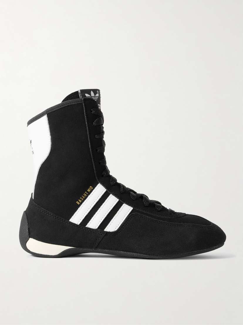 adidas Originals Rasant Mid Leather-trimmed Suede Sneakers