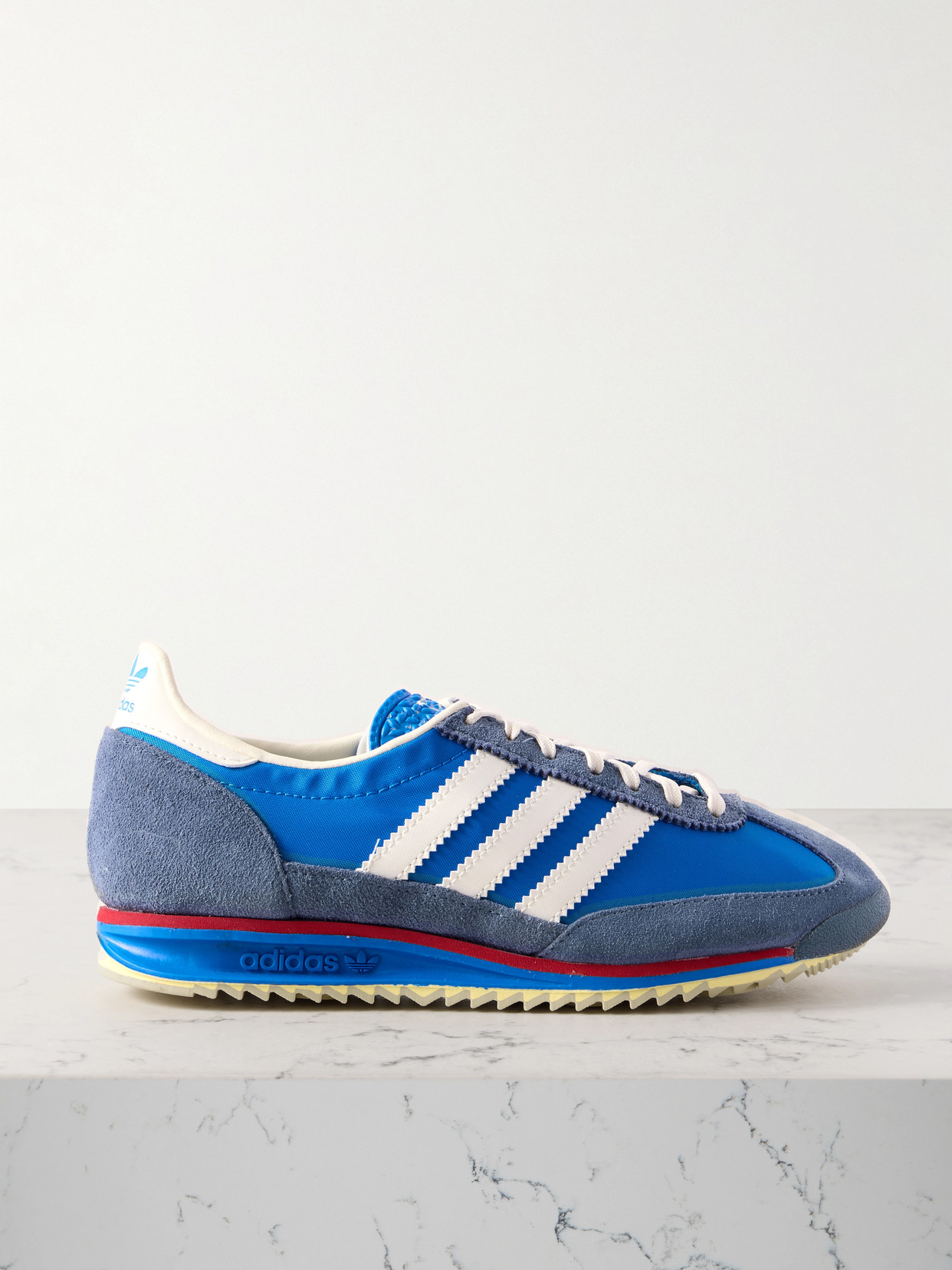 Adidas Originals Sl 72 Og Suede And Leather-trimmed Nylon Sneakers In Blue