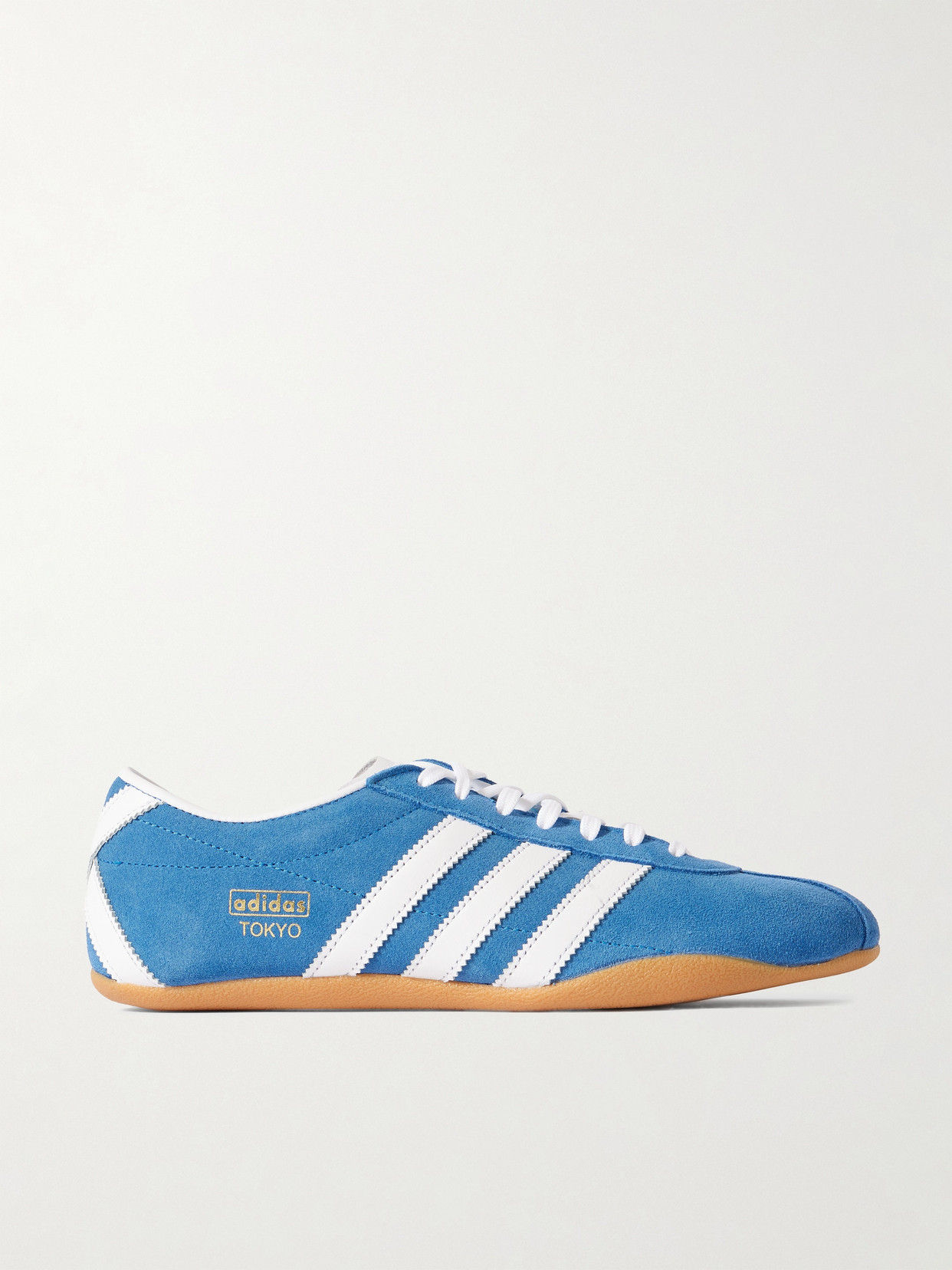adidas Originals - Tokyo Nubuck-trimmed Suede Sneakers - Blue — curated by 5 Star Luxe for weddings, travel and effortless style