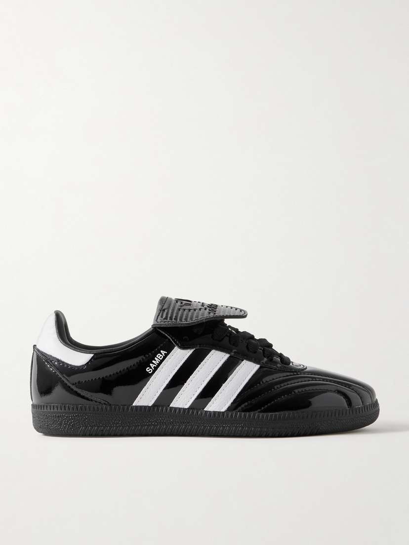 adidas Originals Samba Lt Leather-trimmed Patent-leather Sneakers