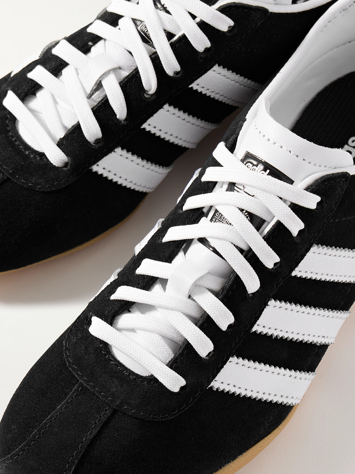 ADIDAS ORIGINALS TOKYO LEATHER-TRIMMED SUEDE SNEAKERS