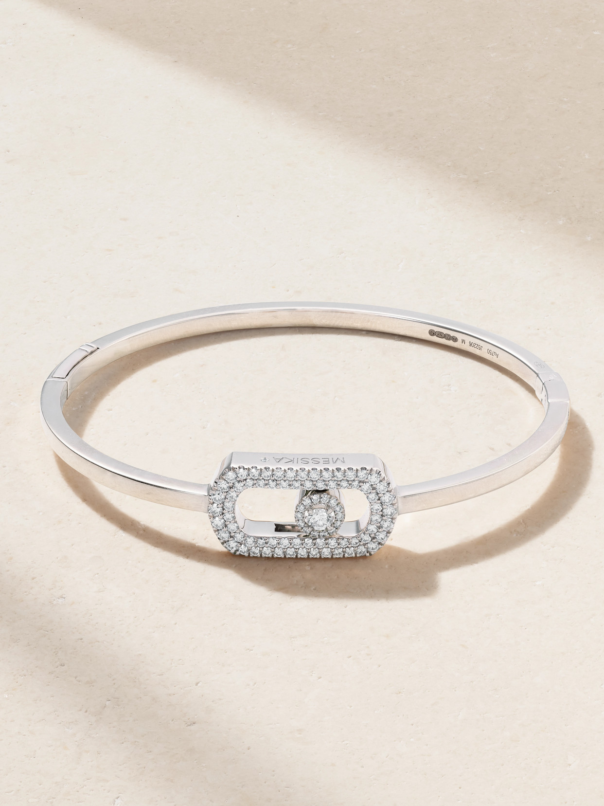 Messika So Move 18-karat White Gold Diamond Bracelet In Silver