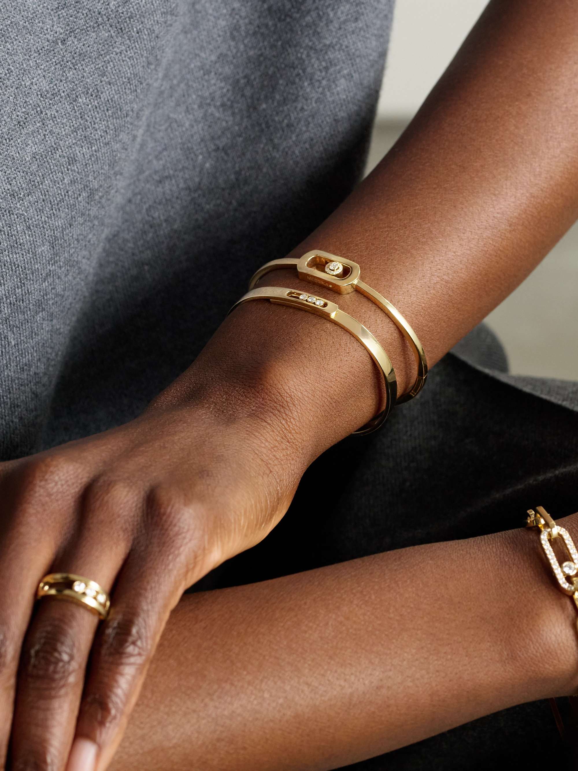 MESSIKA Move Noa 18-karat rose gold diamond bangle