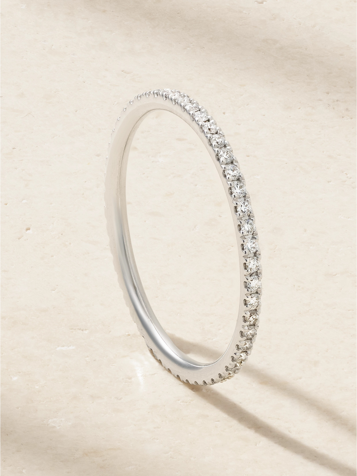Messika Gatsby Xs 18-karat White Gold Diamond Ring In Silver