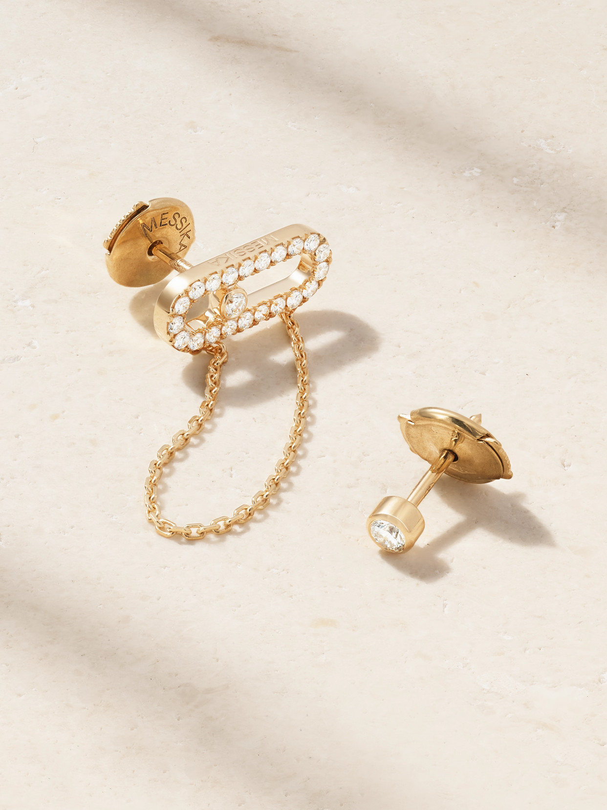Messika Move Uno 18-karat Gold Diamond Earrings