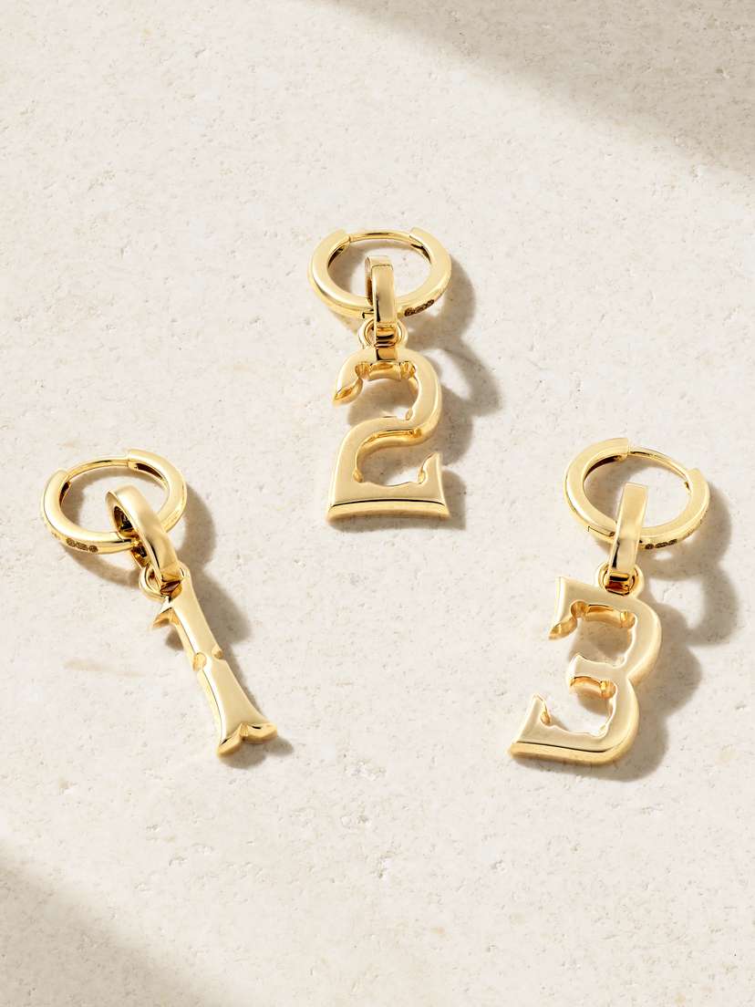 Marie Lichtenberg Number 18-karat Gold Pendant