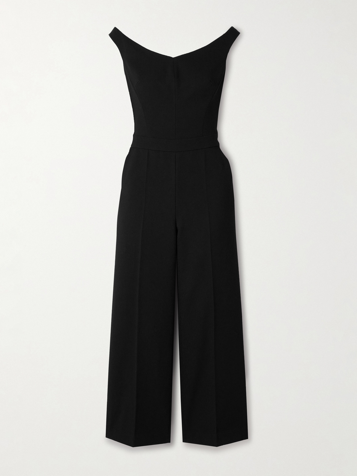SIMKHAI - Rhodes Paneled Crepe Jumpsuit - Black