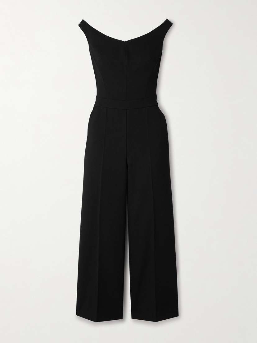 Simkhai Rhodes Paneled Crepe Jumpsuit