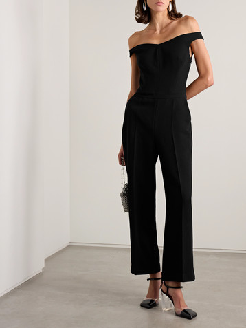 SIMKHAI Rhodes paneled crepe jumpsuit