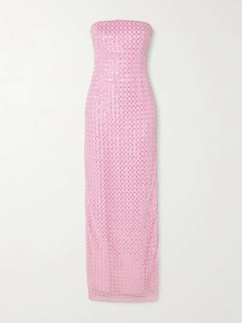 Simkhai Reign Strapless Embellished Tulle Gown - US0