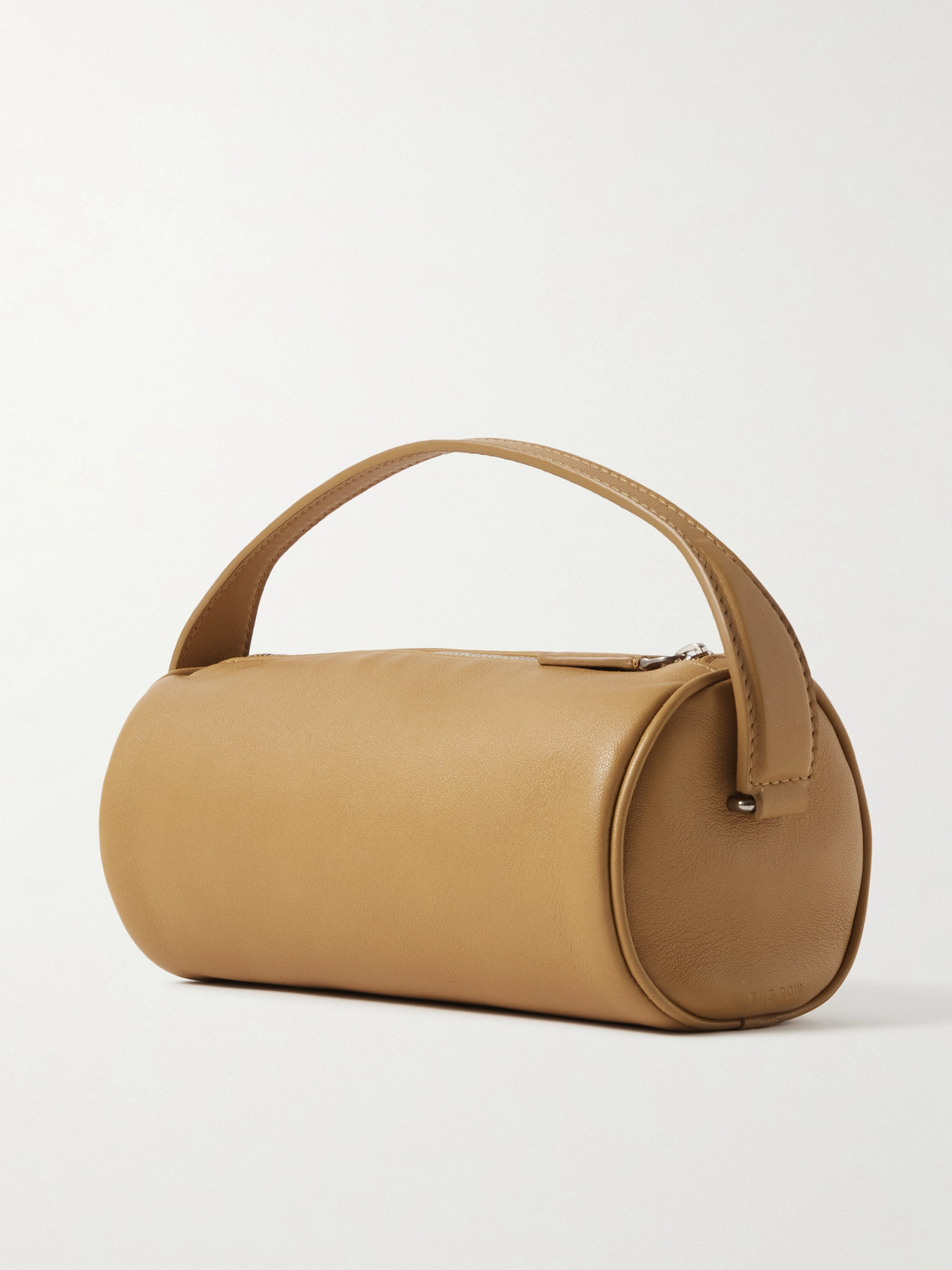 The Row Round 90s Soft Nappa Leather Bag In Neutrals