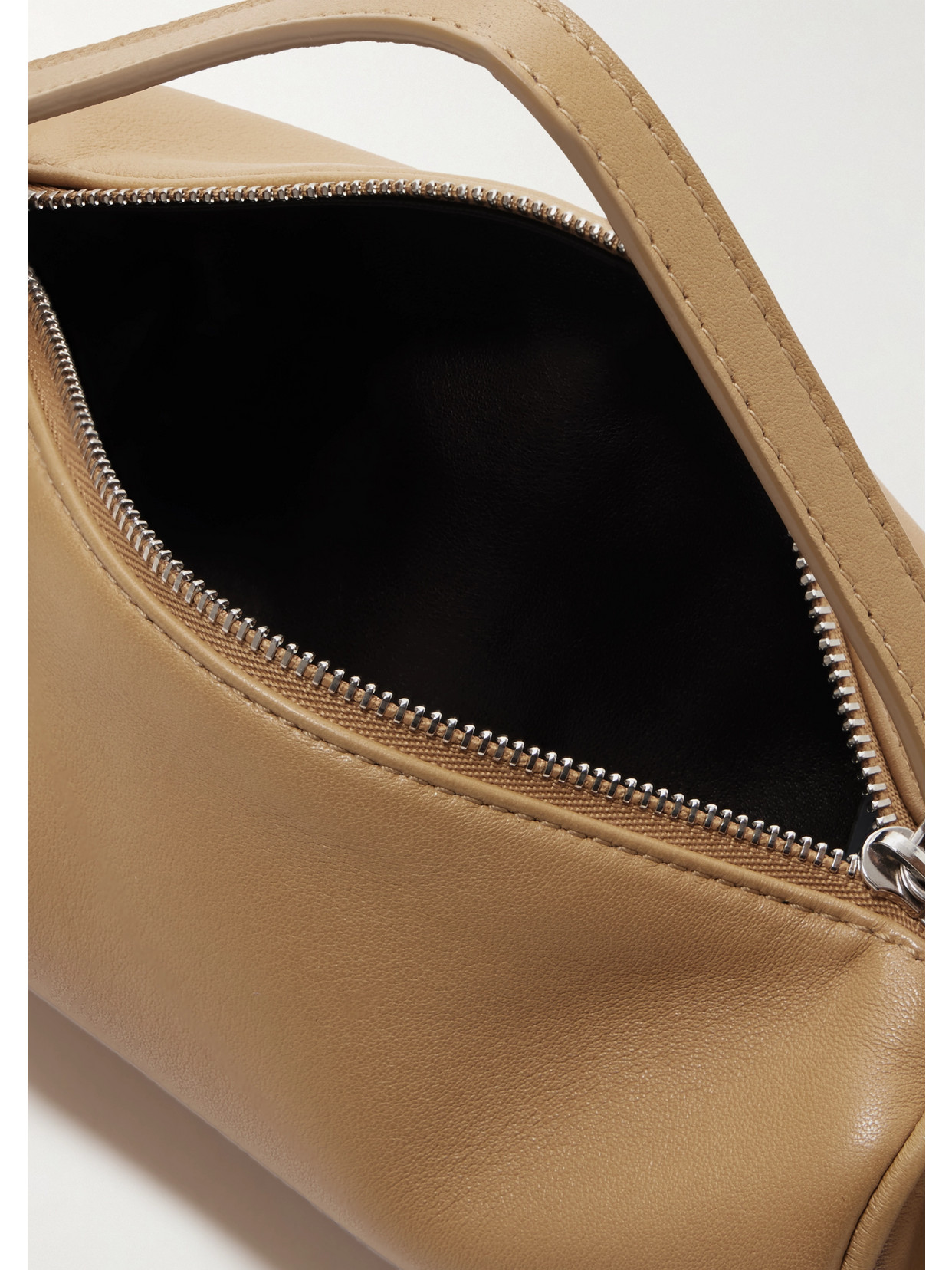 The Row Round 90s Soft Nappa Leather Bag In Neutrals