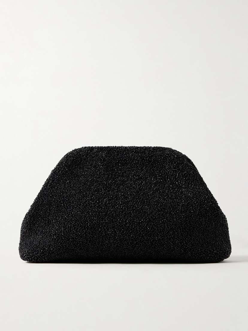 The Row Mira Faux Raffia Clutch