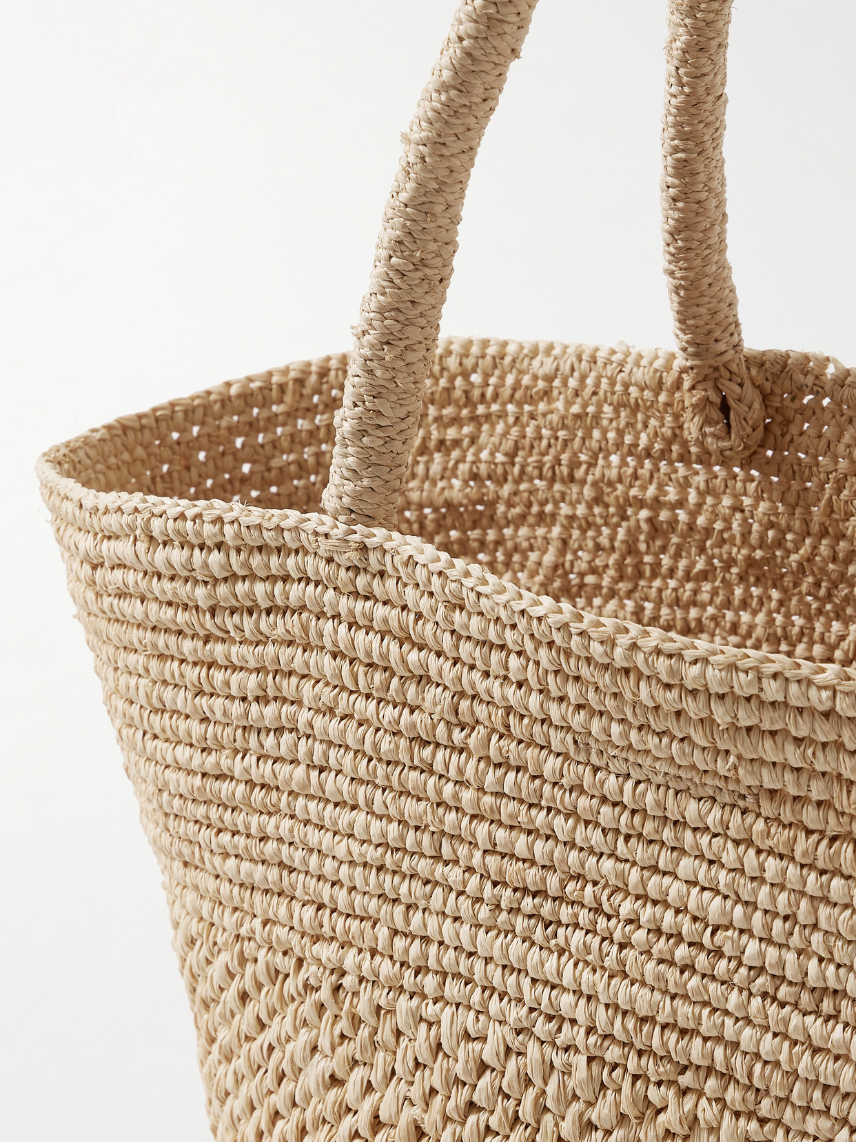 THE ROW EMILIE LARGE RAFFIA TOTE