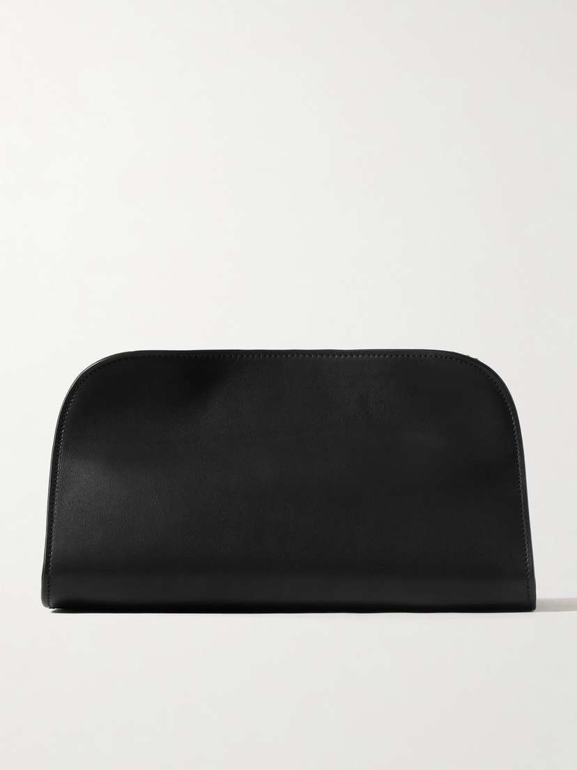 The Row Peggy Leather Clutch