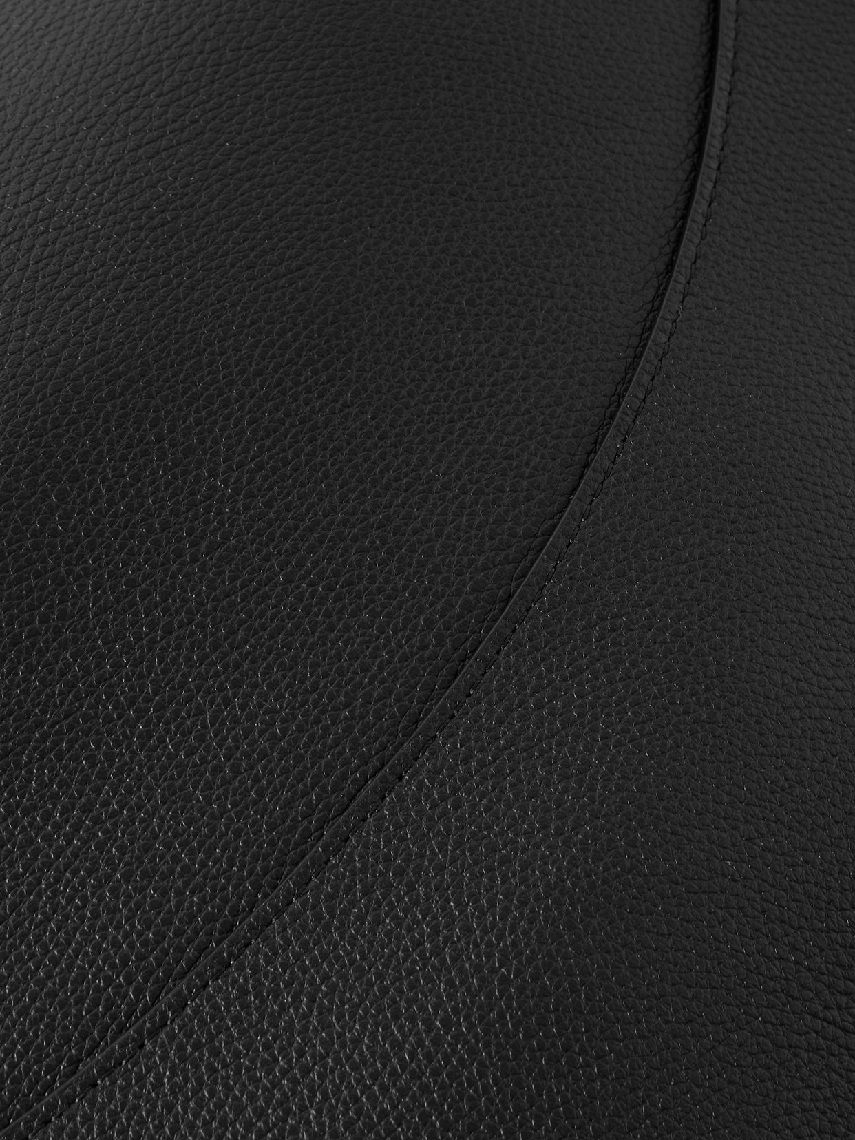 The Row Jouve Textured-leather Shoulder Bag In Black