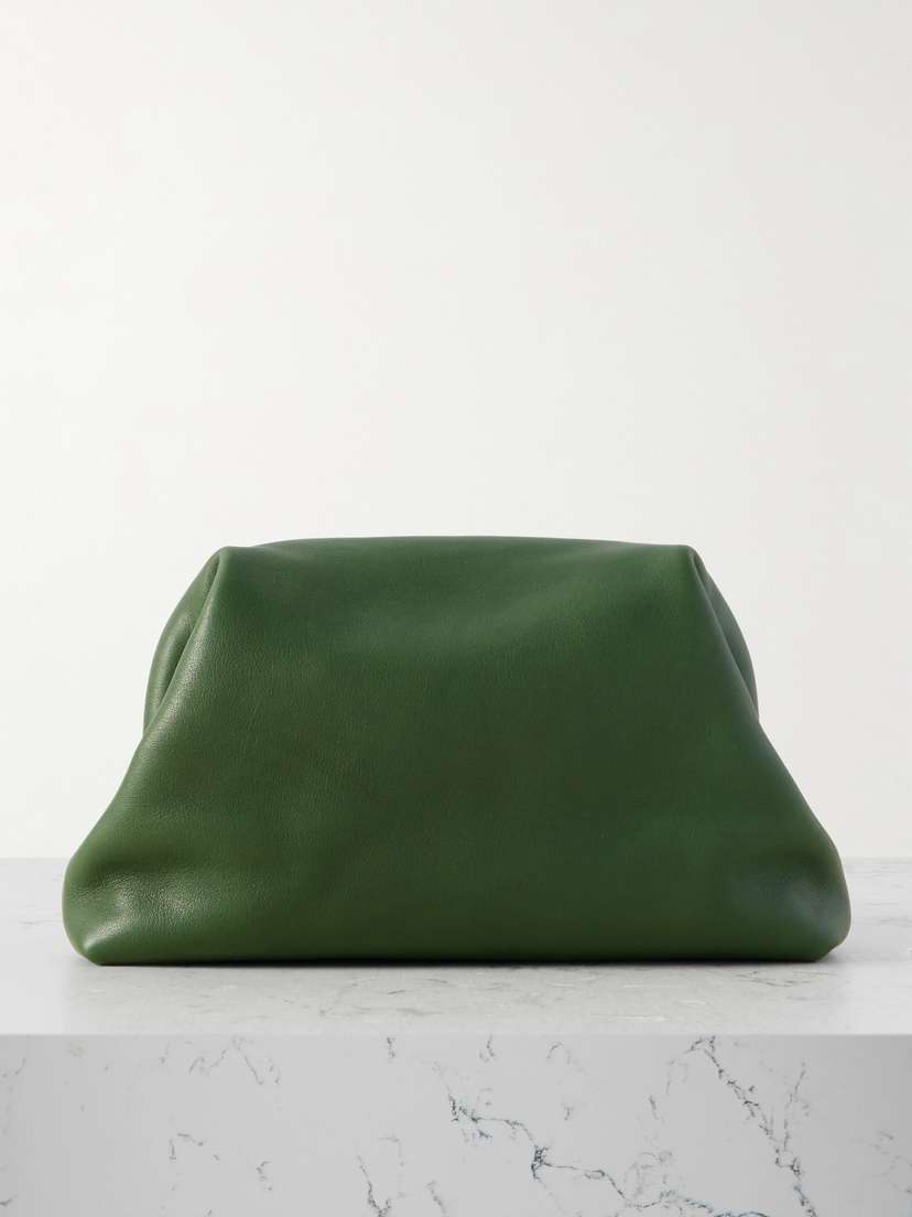 The Row Mira Leather Clutch