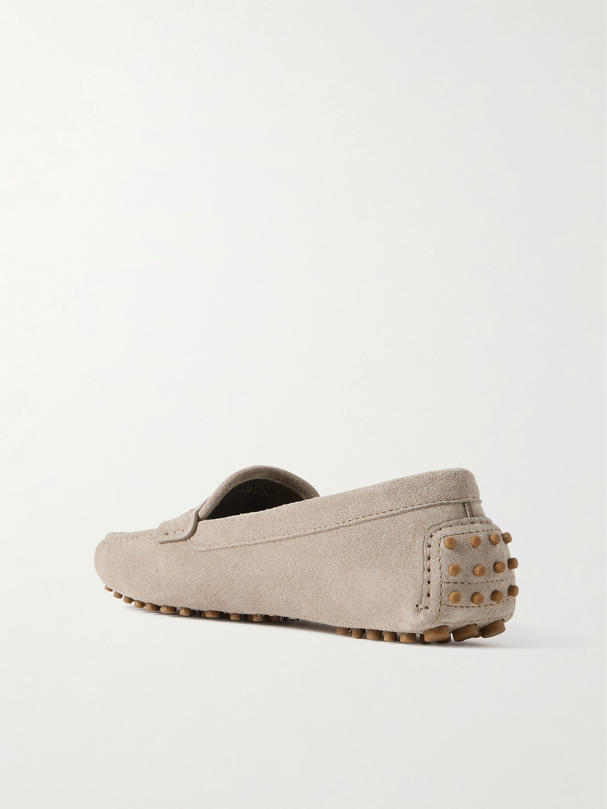 Brunello Cucinelli Monili-embellished Loafers In Brown