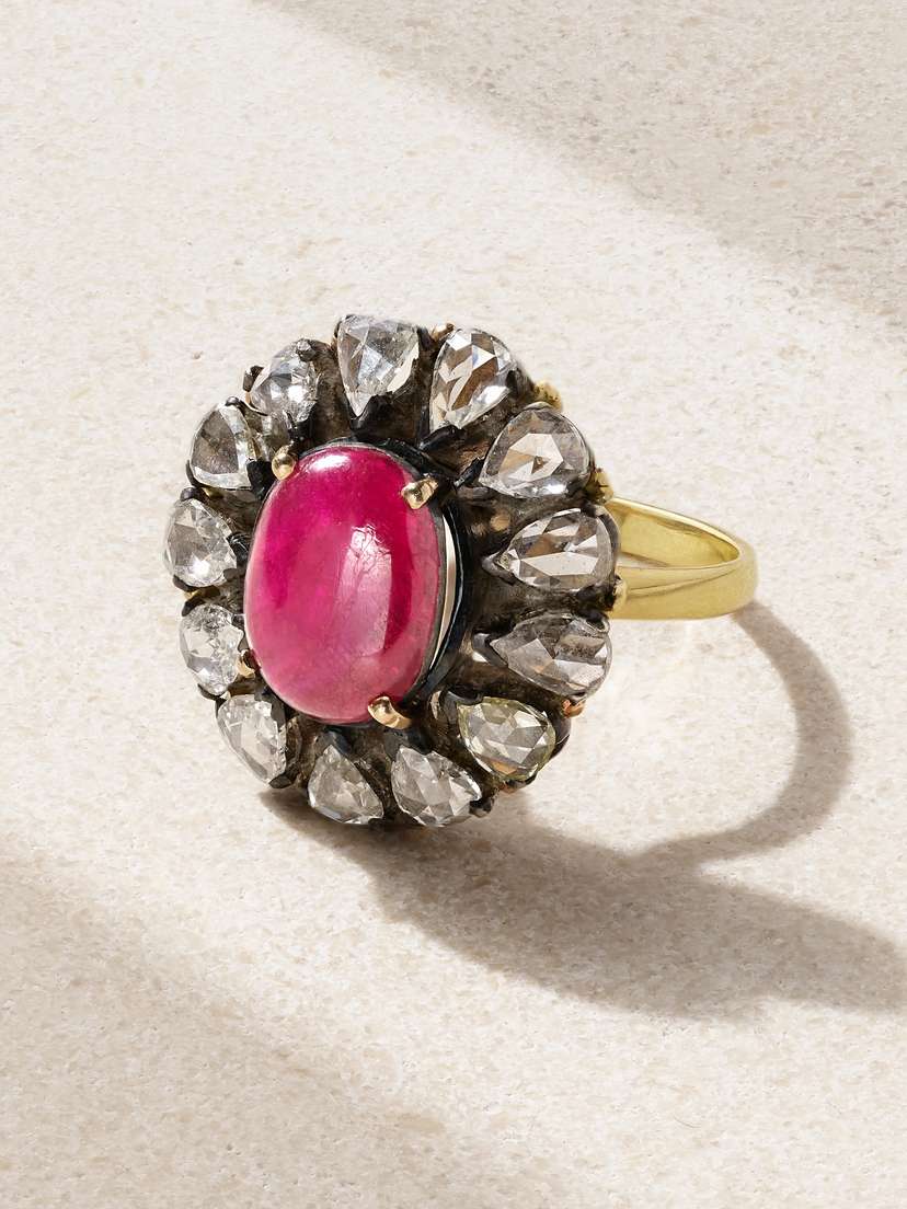 Amrapali London Rajasthan 18-karat Gold, Diamond And Ruby Ring