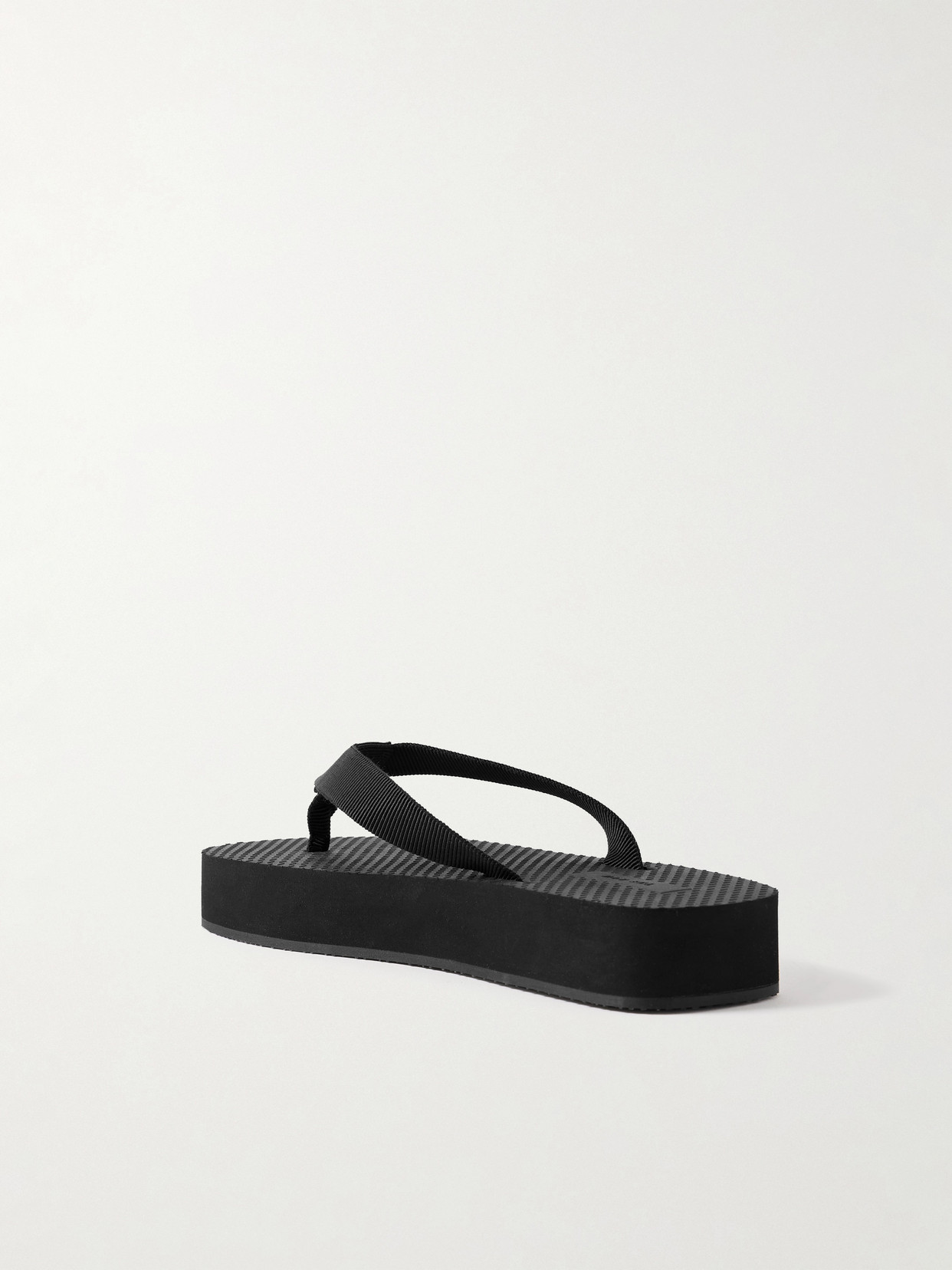 Shop The Row Dune Cotton-blend Grosgrain Platform Flip Flops