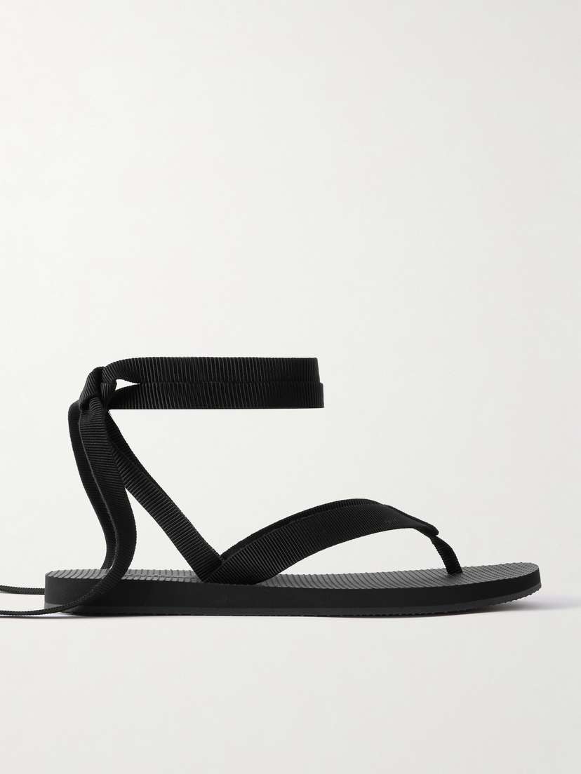 Dune Knot Cotton-blend Grosgrain Sandals