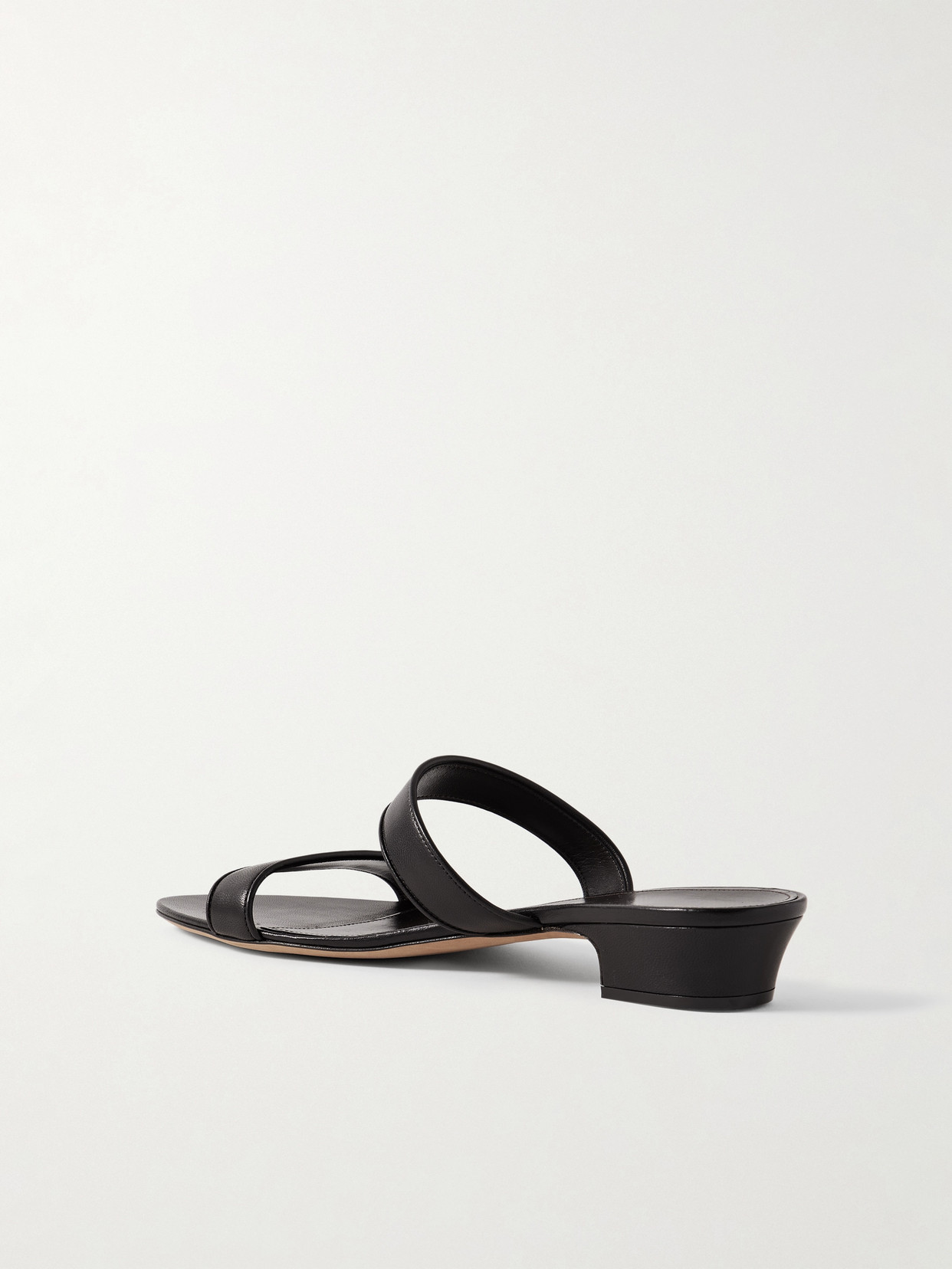 The Row Woman Black Mules In Black