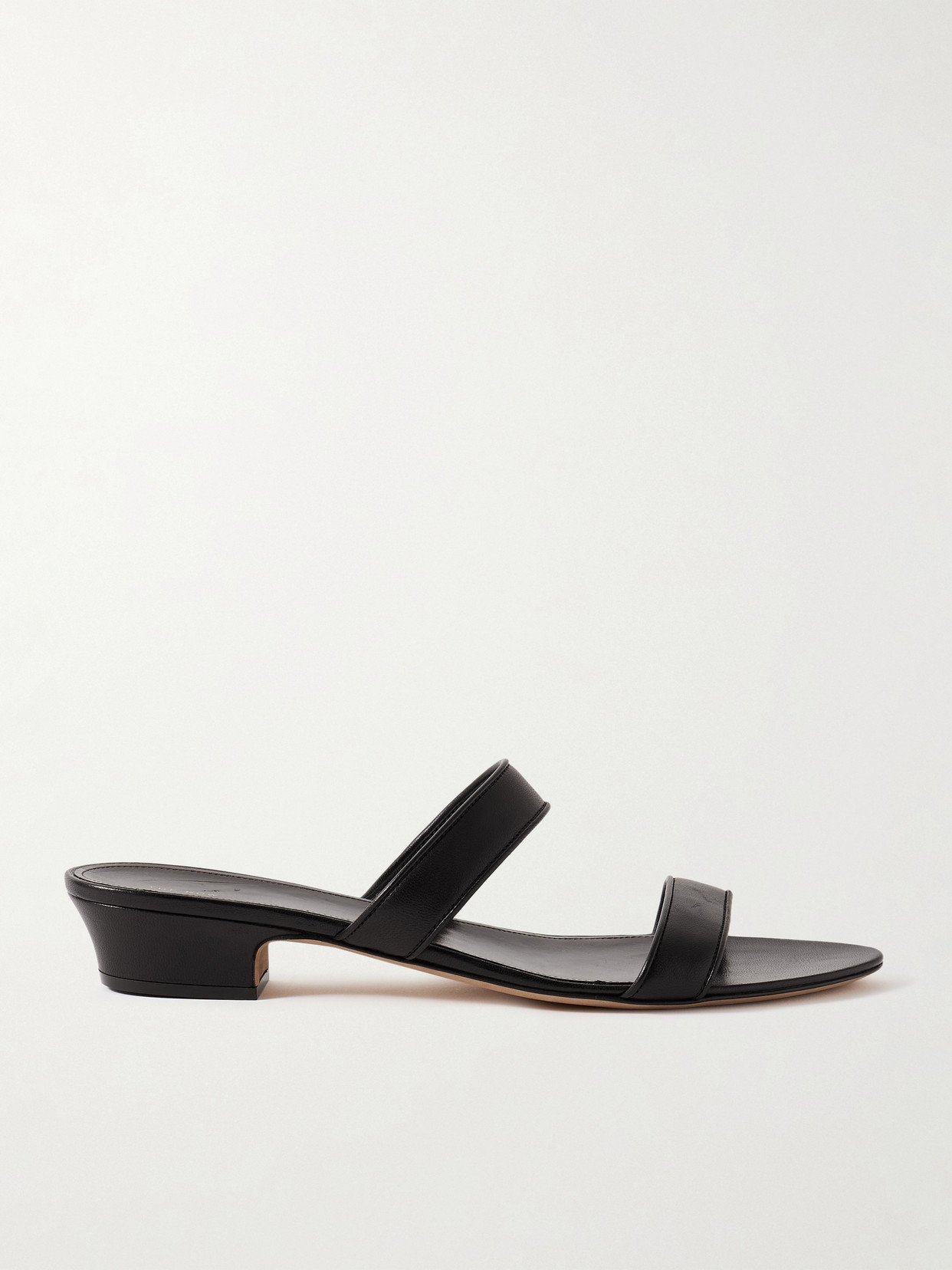 The Row Woman Black Mules In Black