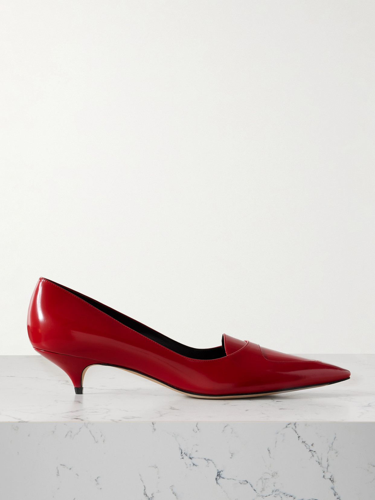 The Row - Viv Leather Pumps - Red