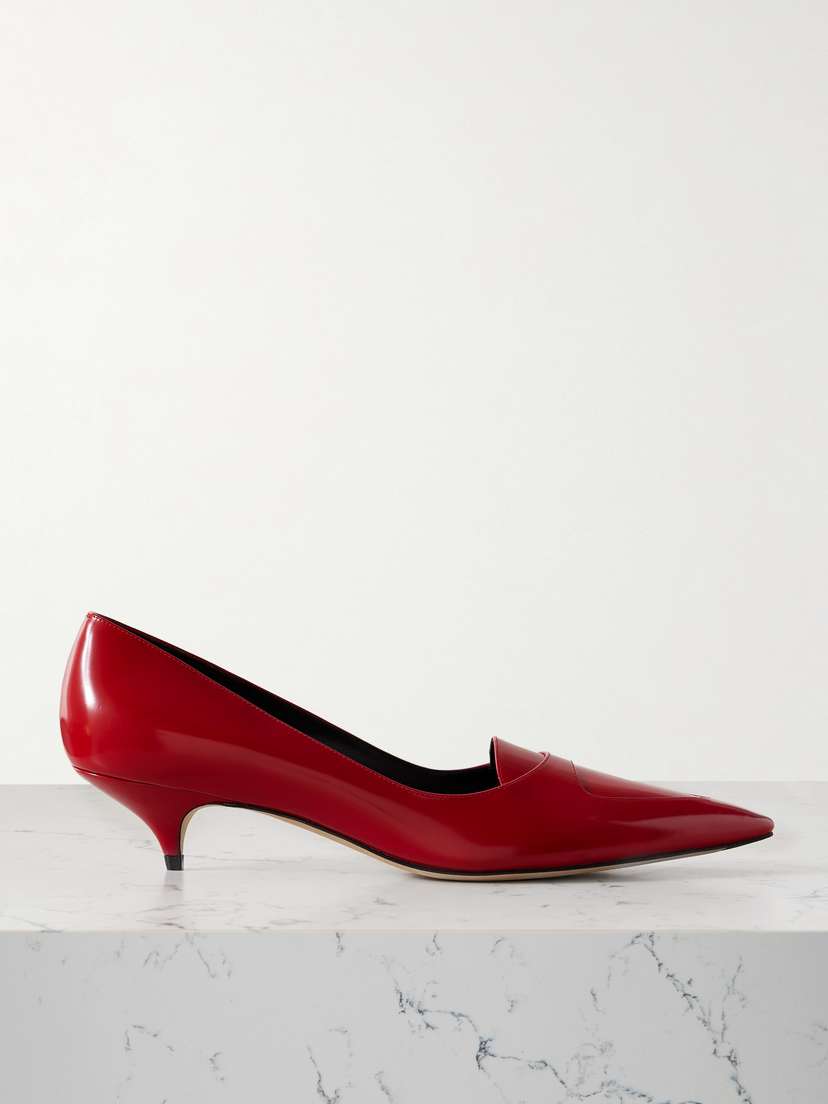 The Row Viv Leather Pumps