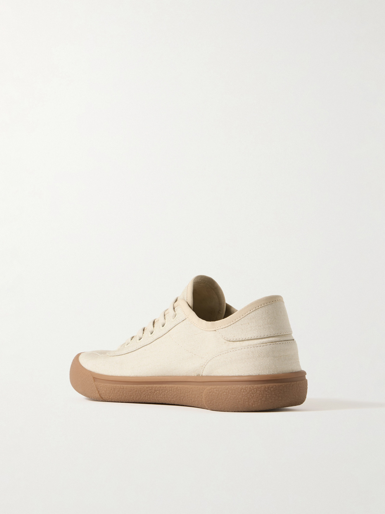 The Row Cotton Canvas Sneakers In Off-white