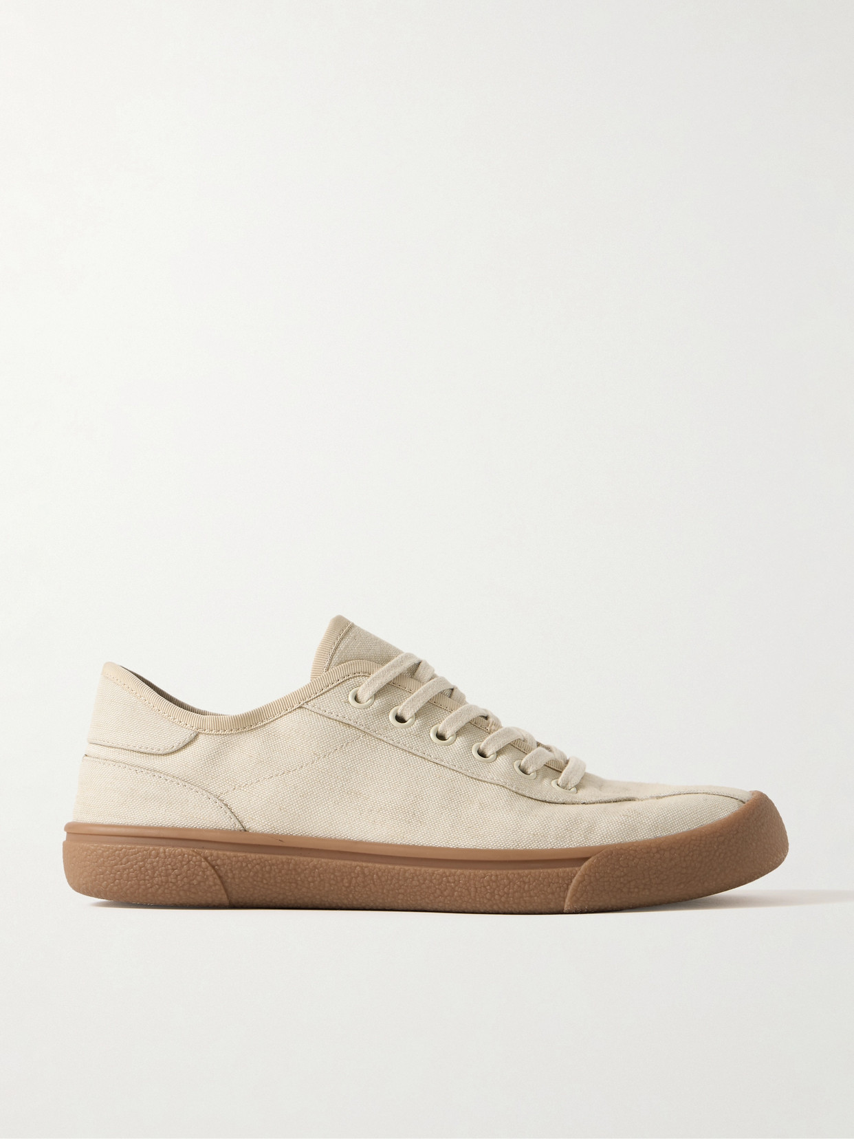 The Row Cotton Canvas Sneakers In Off-white