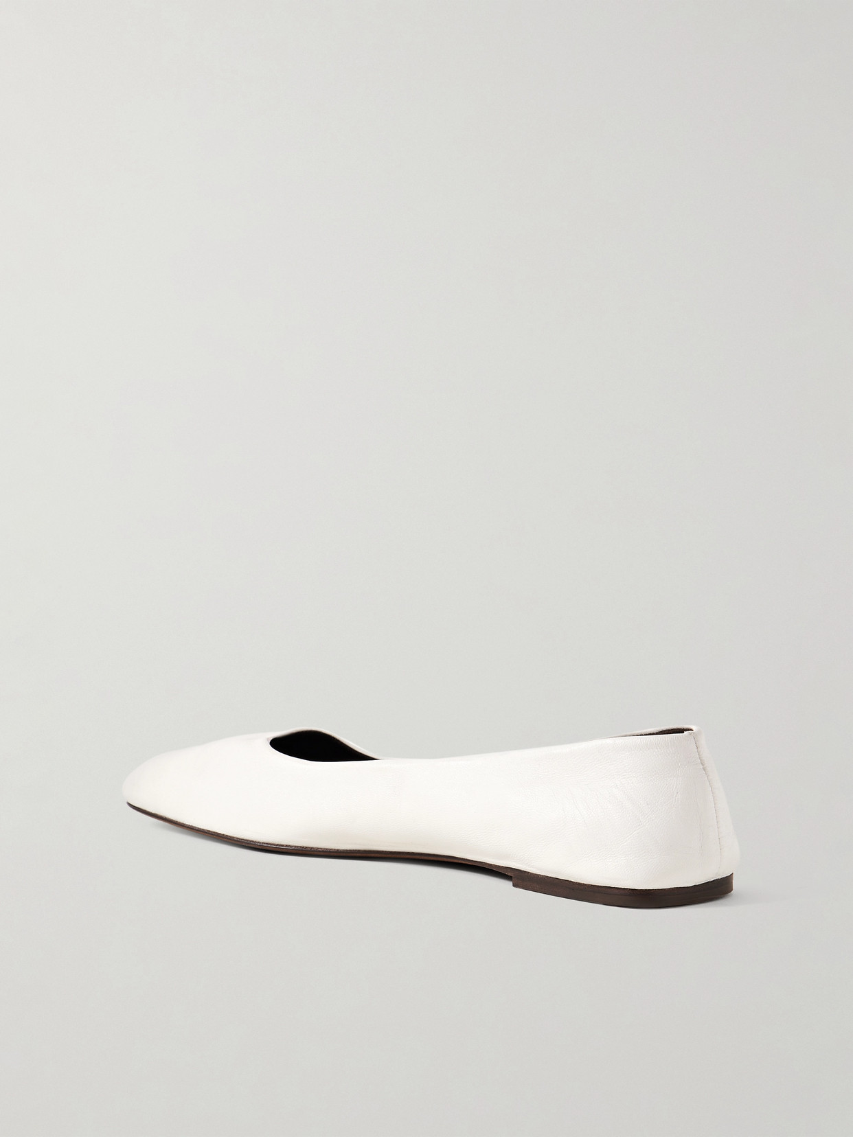 The Row Leather Ballet Flats