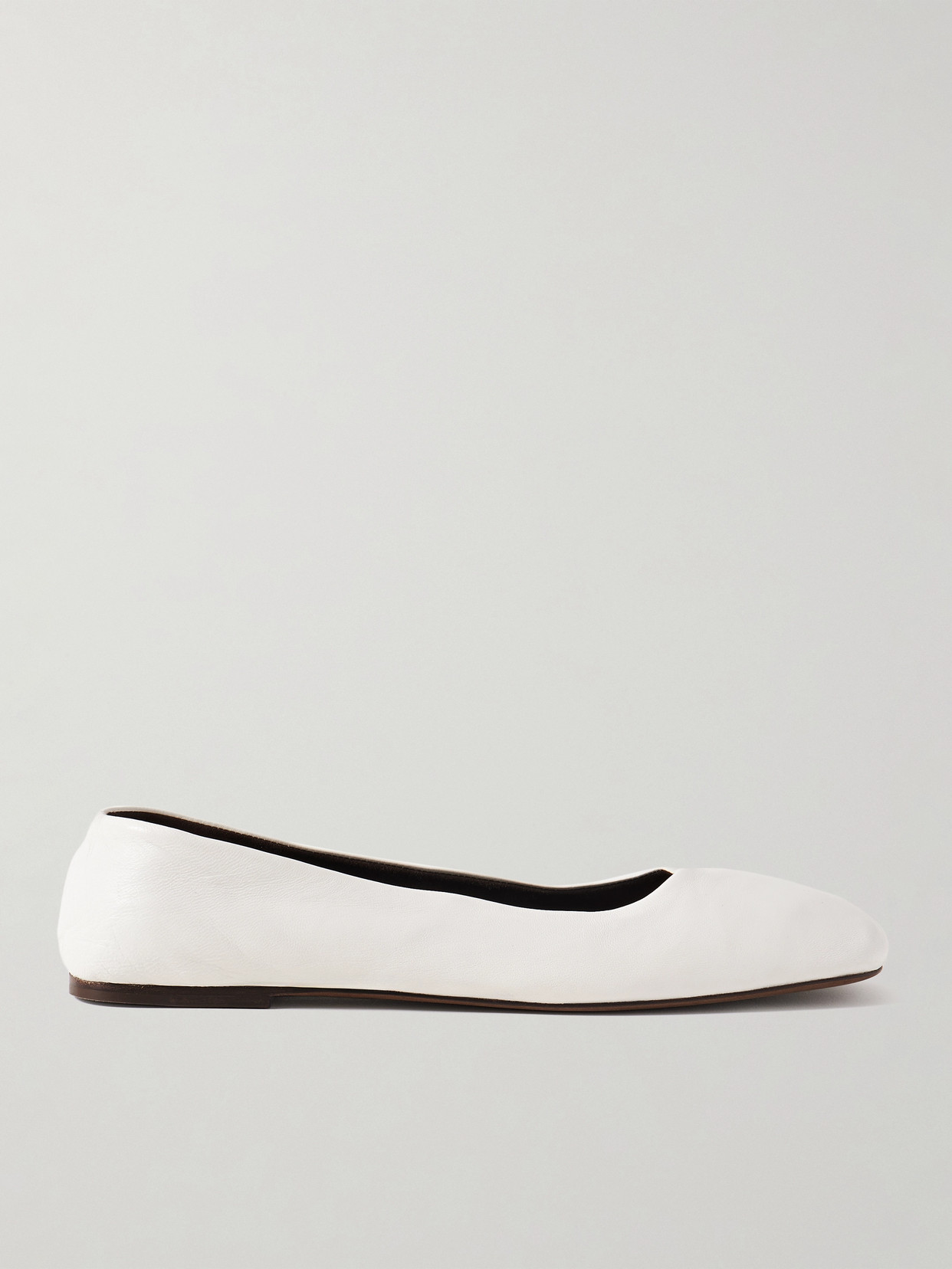 The Row Leather Ballet Flats
