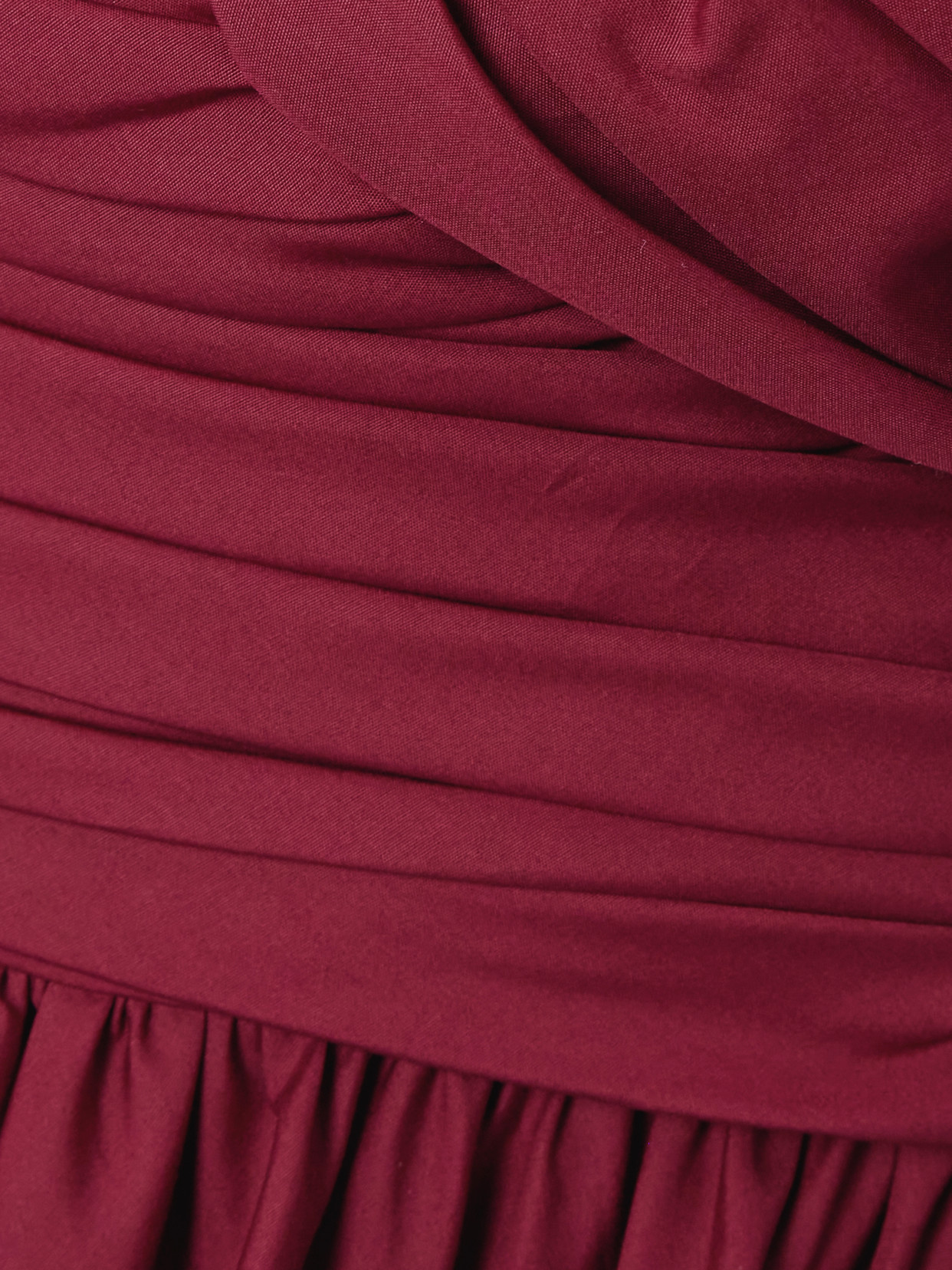 Giambattista Valli Off-the-shoulder Gathered Cotton-poplin Midi Dress In Red