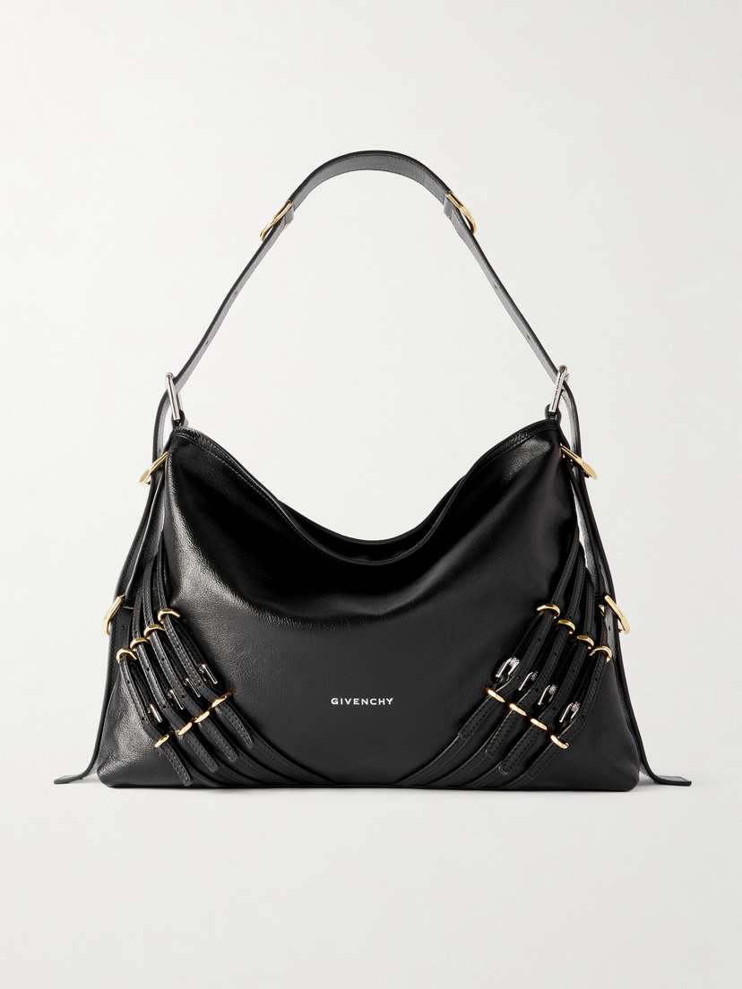 Givenchy Voyou Medium Buckle-embellished Leather Shoulder Bag