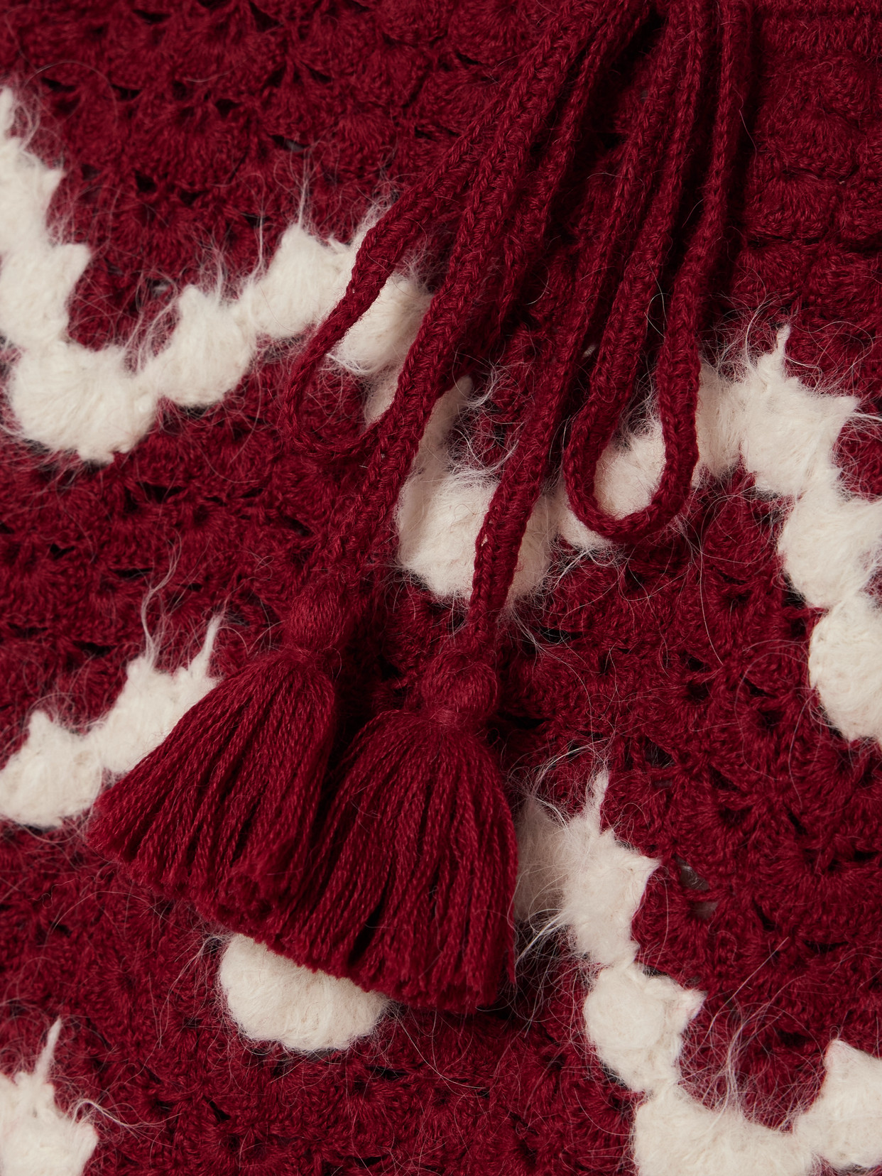 Safi Scalloped Crocheted Alpaca Midi