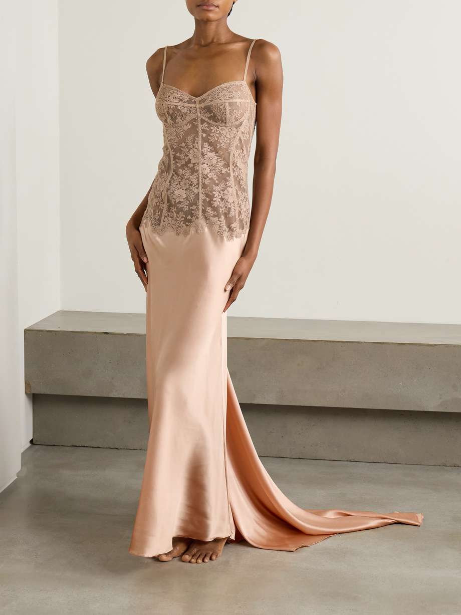 The Amalfi Rouge Lace Nightdress
