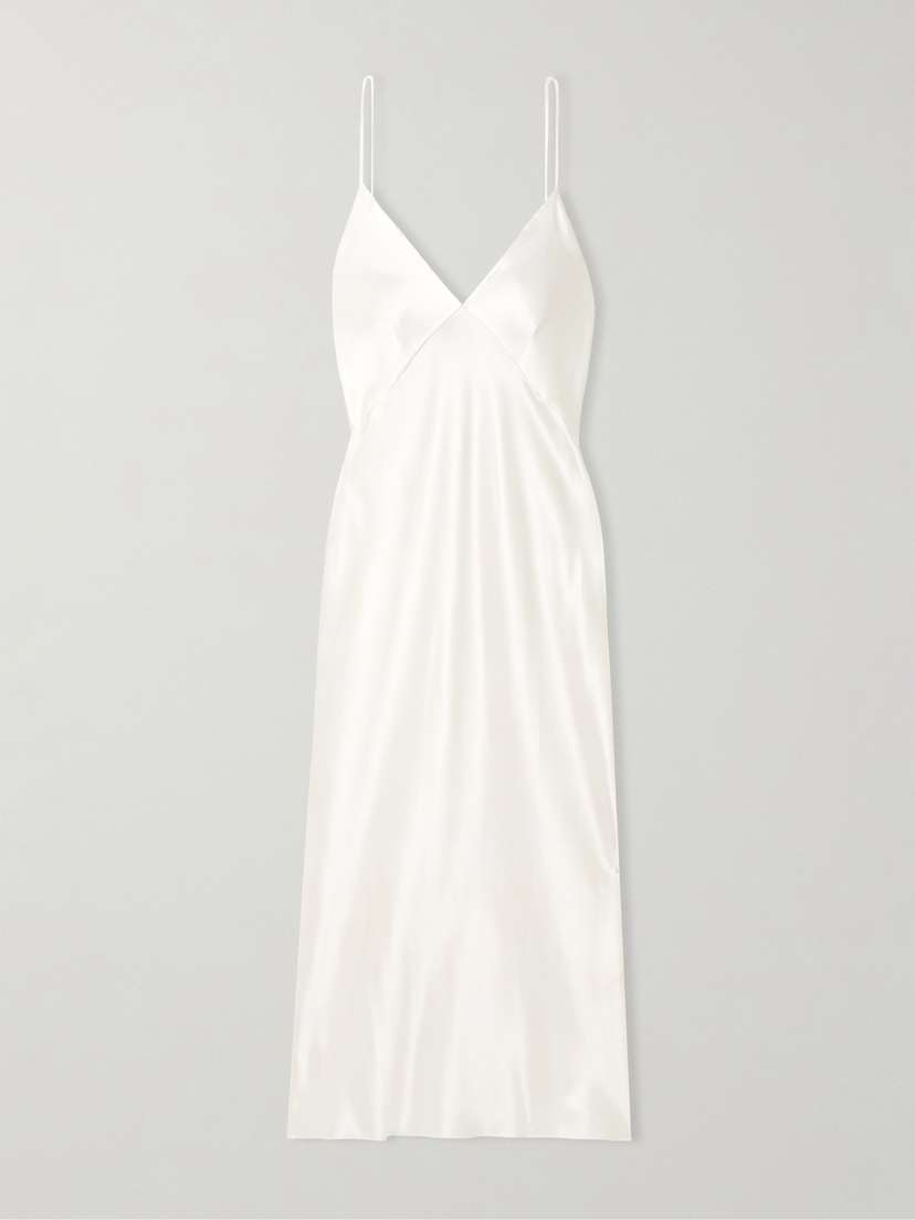 Olivia von Halle Issa Silk-satin Nightdress
