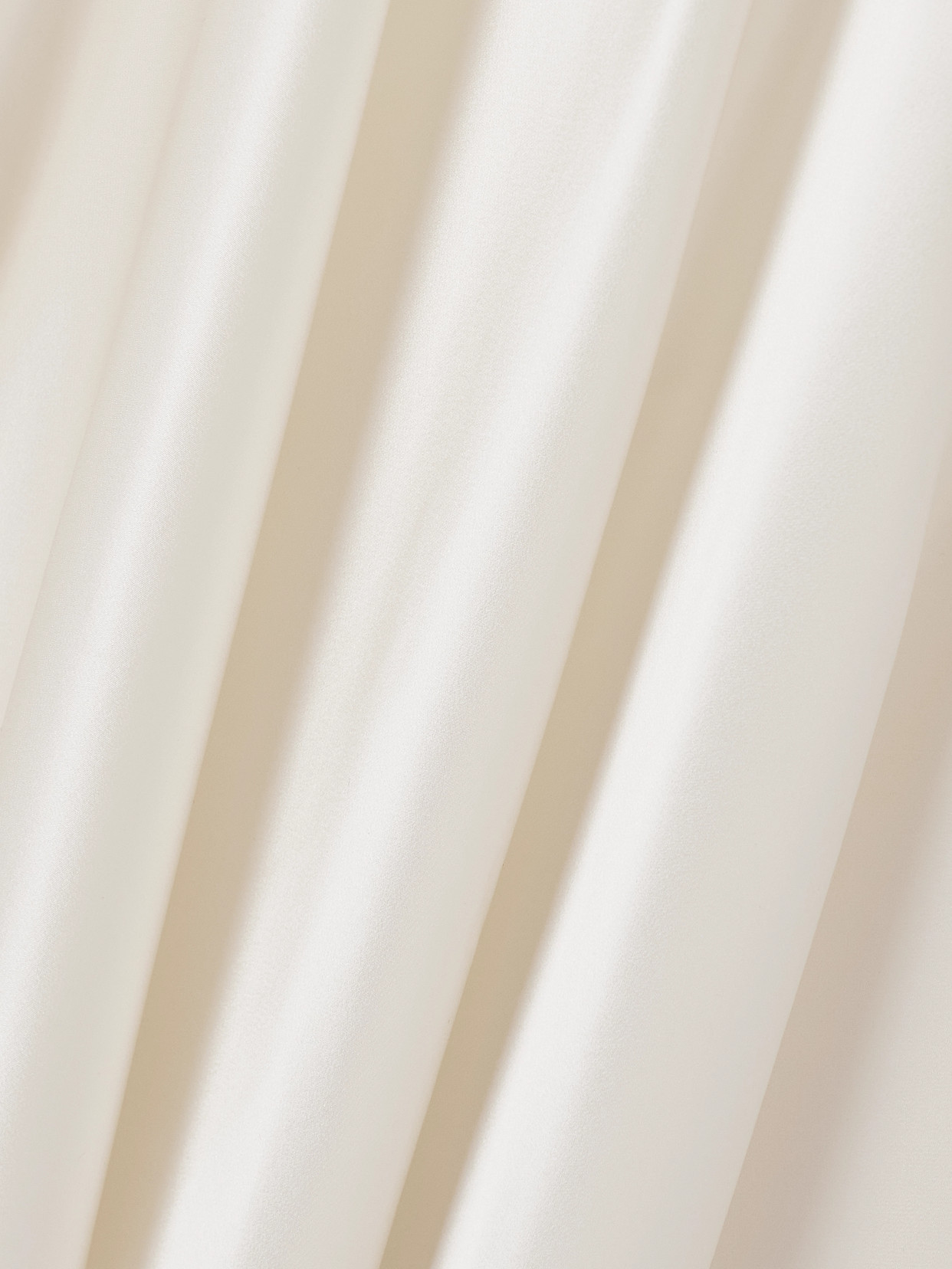 Nina Ricci Open-back Draped Satin Gown In Cream