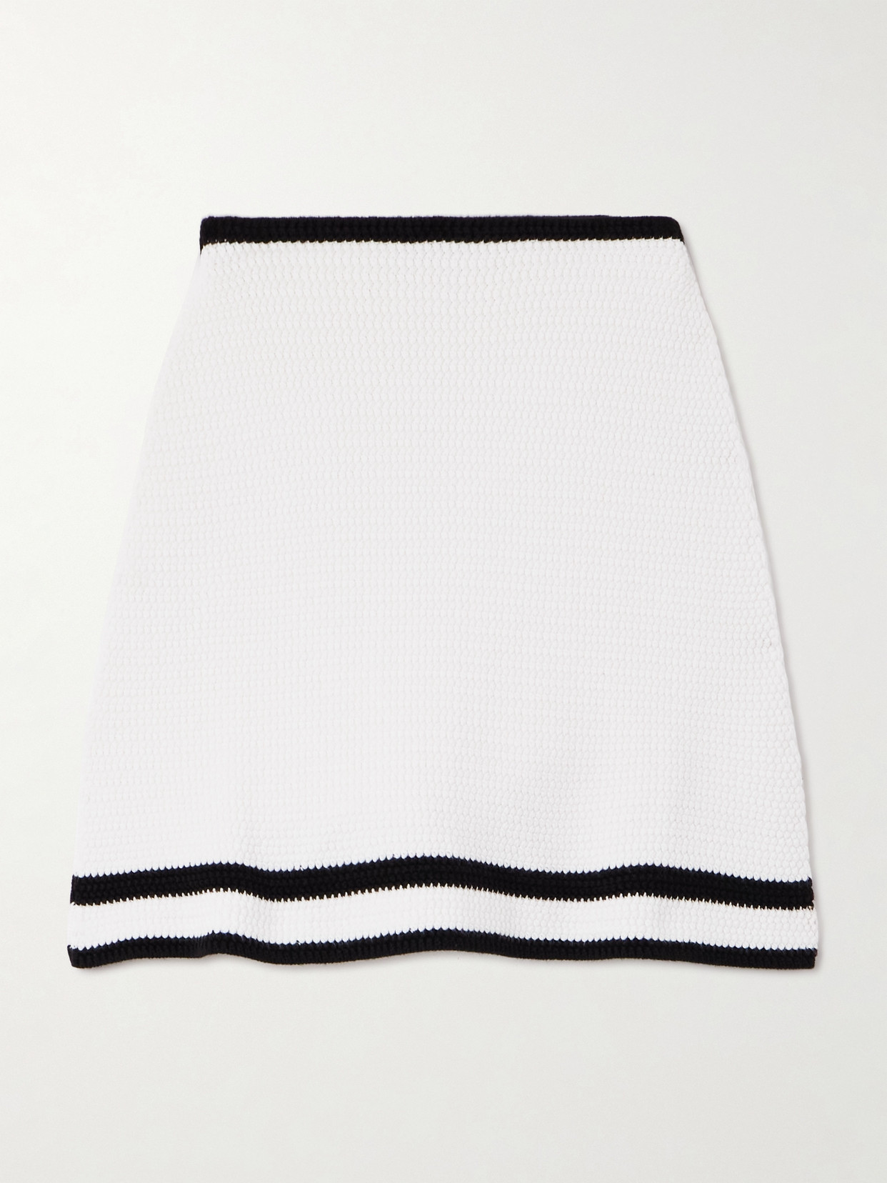 Nina Ricci Tweed Mini Skirt In Ecru