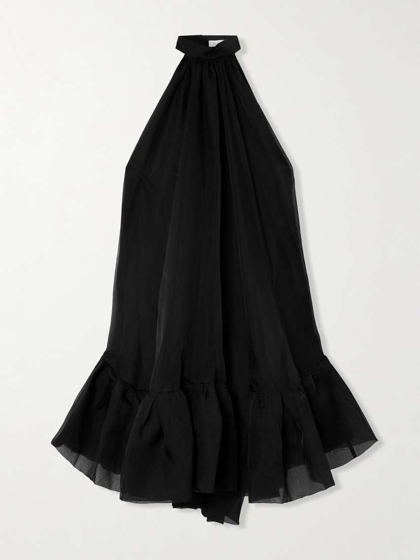 Nina Ricci Ruffled Silk-organza Mini Dress