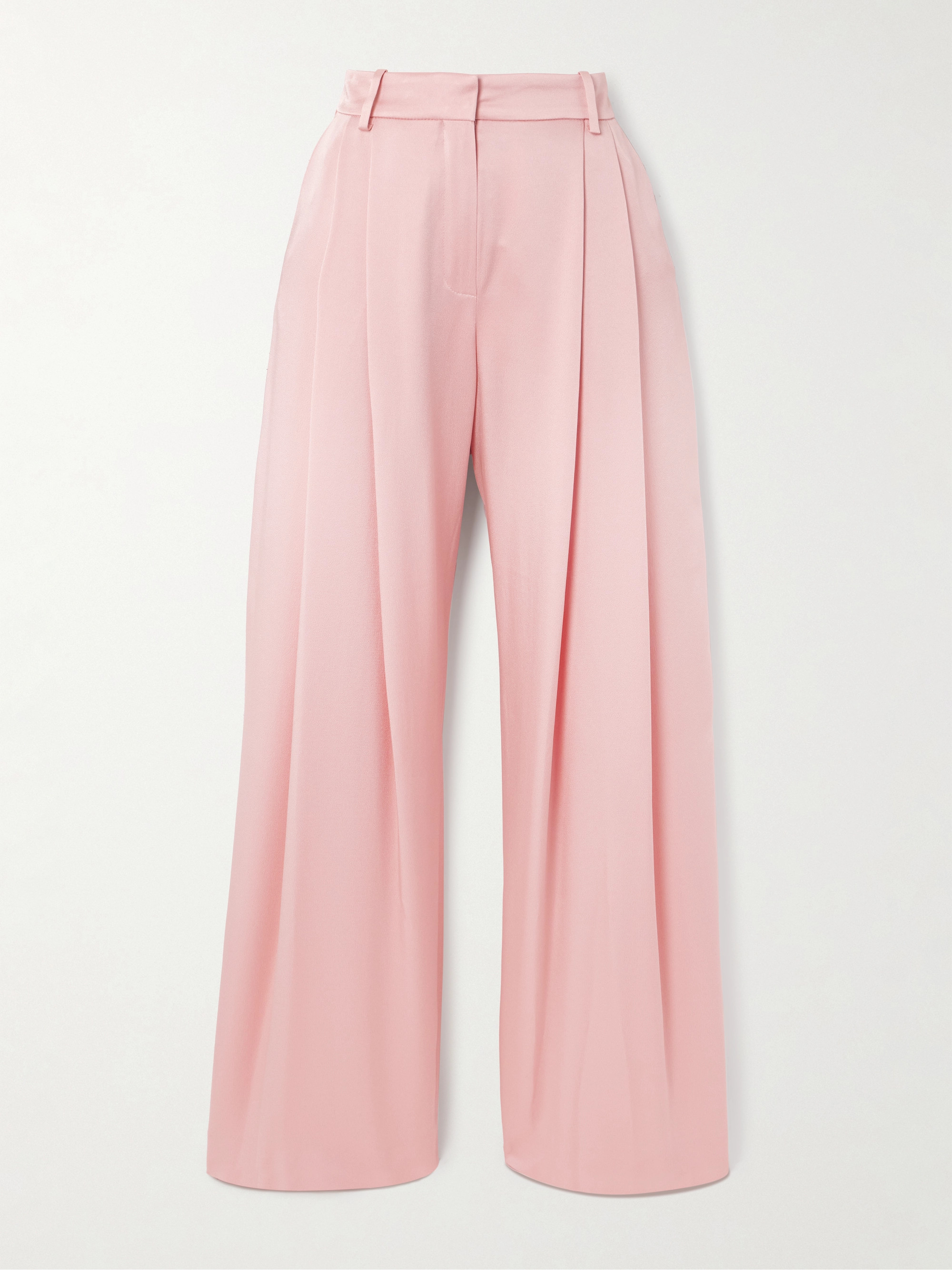 Nina Ricci Pleated crepe wide-leg pants thumbnail