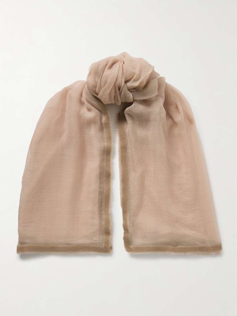 The Row Fioko Cashmere And Wool-blend Scarf