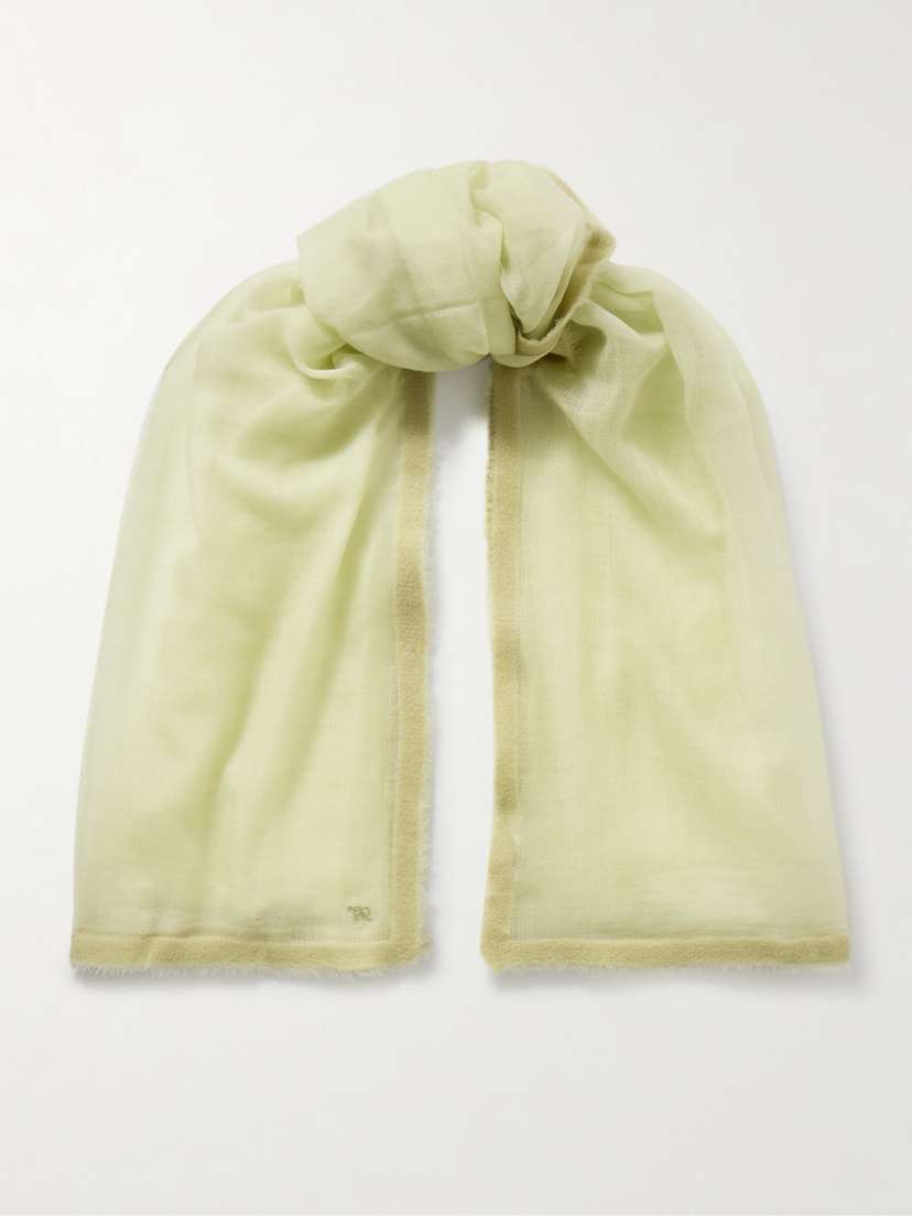 The Row Fioko Cashmere And Wool-blend Scarf