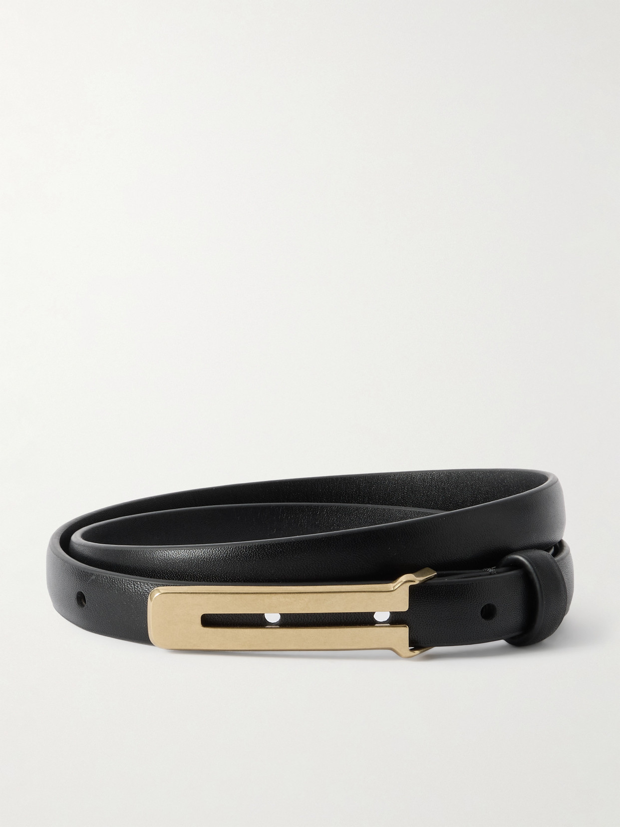 The Row - Kuk Leather Belt - Black