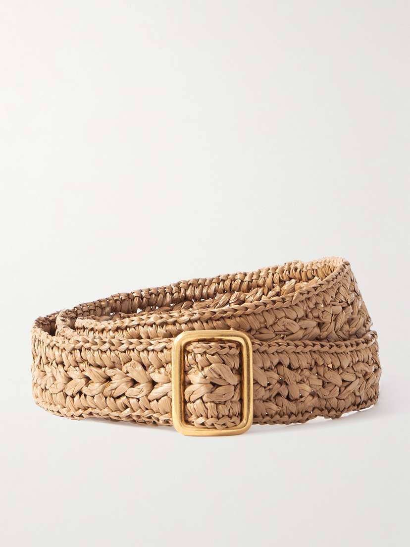 The Row Ava Woven Raffia Belt